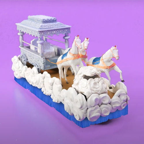 White Chariot Float