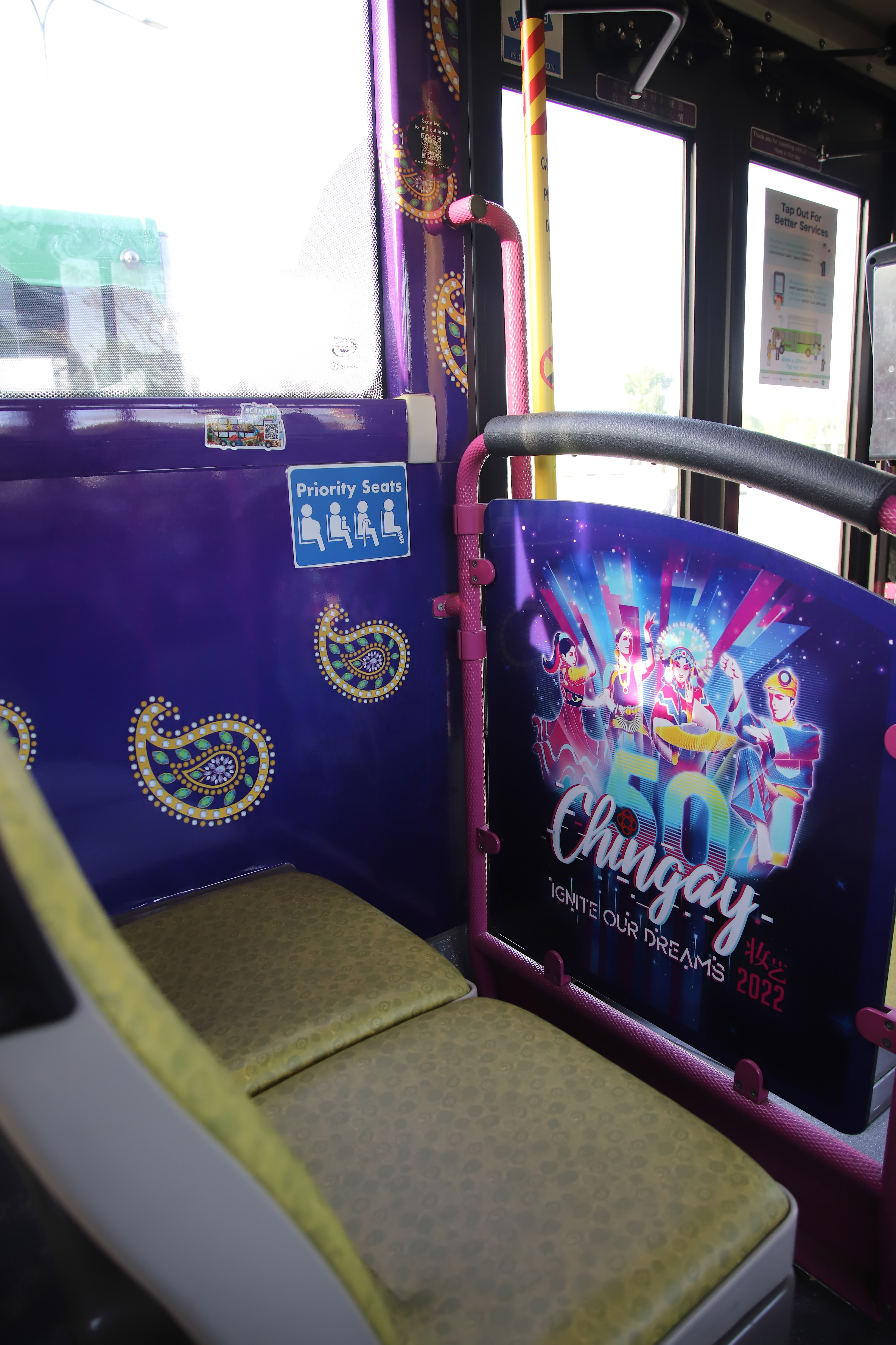 Inside of Indian Community Bus